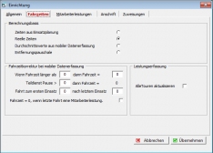 Fahrzeiten Korrektur