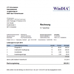 Kostenträgeraufteilung
