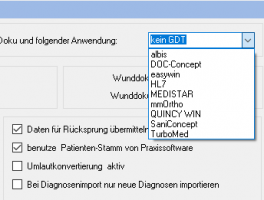 Wunddoku Schnittstellen